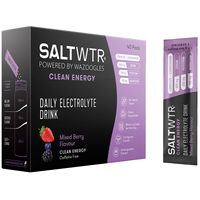 SaltWTR Mixed Berry - Sugar-free Electrolytes, Clean Energy Hydration - 40 Pack